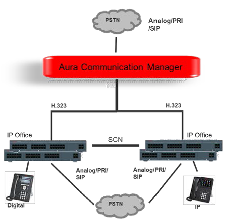 Avaya IP Office and Avaya Communication Manager